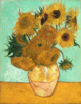 Vase with Twelve Sunflowers 1888