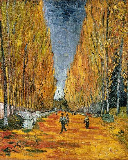 Le's Alyscamps, avenue in Arles 1888