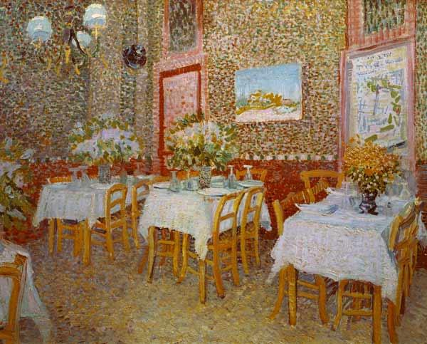 Interior of a restaurant