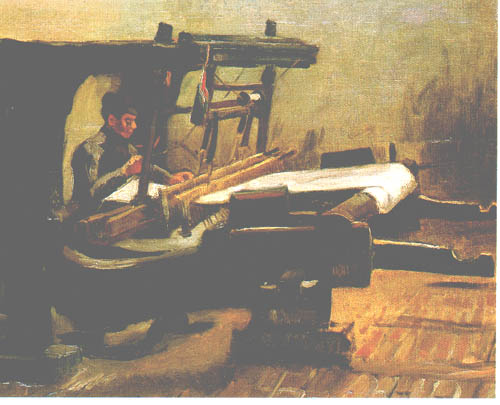 Weaver at the Loom, Facing Right od Vincent van Gogh