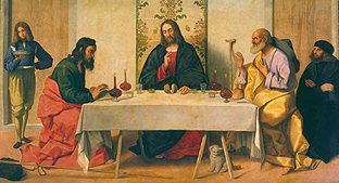Das Mahl in Emmaus. od Vincenzo di Biagio Catena