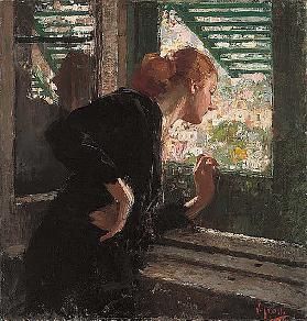 Woman at a window