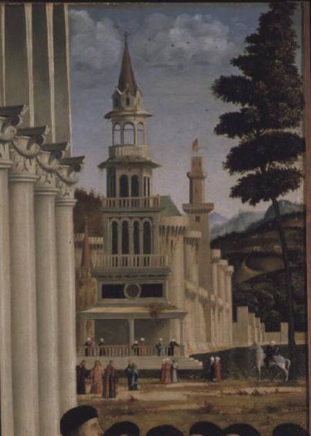 Debate of St. Stephen (detail of background) od Vittore Carpaccio
