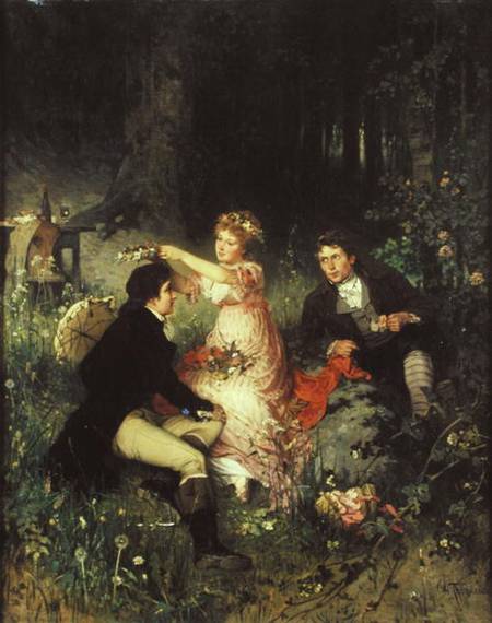 The Flower Garland od Waldemar Friedrich