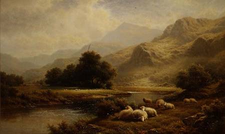 View on the Lledr, North Wales od Walter J. Watson