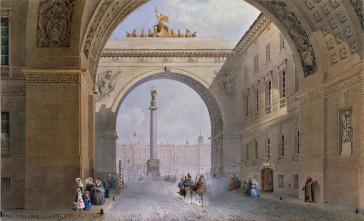 The Arch of the General Staff Building in St. Petersburg od Wassili Sadownikow
