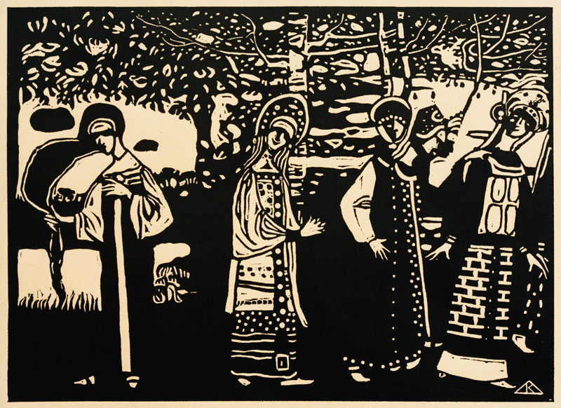 Women in the Forest od Wassily Kandinsky