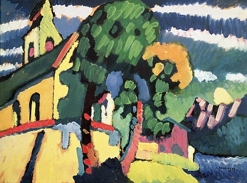 Bavarian Landscape with a Church  od Wassily Kandinsky