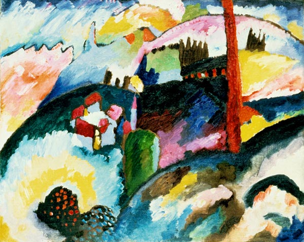 Landscape with Chimneys od Wassily Kandinsky