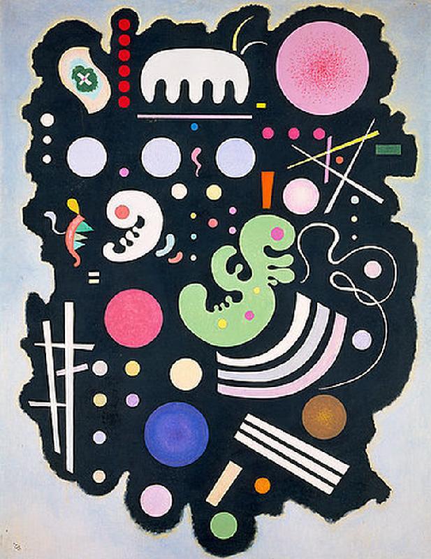 Composition on a dark reason. od Wassily Kandinsky