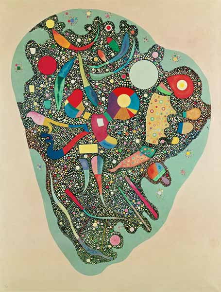 Ordered accumulation (Entassement réglée or ensemble multicolore) od Wassily Kandinsky