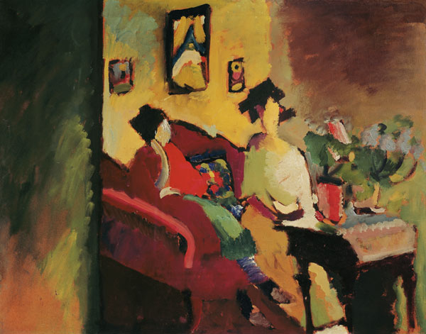 Interior Gabriele Münter and Marianne v.Werefkin od Wassily Kandinsky