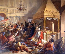 Die Heldentat des Fürsten M. Volkonsky während der poln. Belagerung 1610 od Wassily Kuzmich Demidov