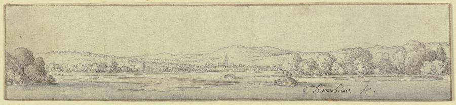 A Donau landscape od Wenceslaus Hollar