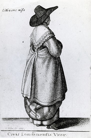Wife of a Citizen of London od Wenceslaus Hollar