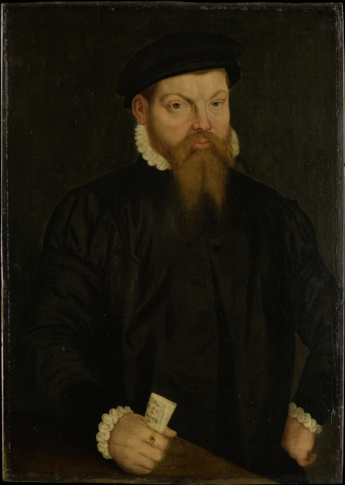 Portrait of a Man od Westdeutscher Meister von 1566