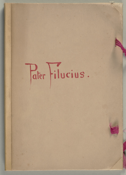 Bilderhandschrift zu "Pater Filucius" od Wilhelm Busch