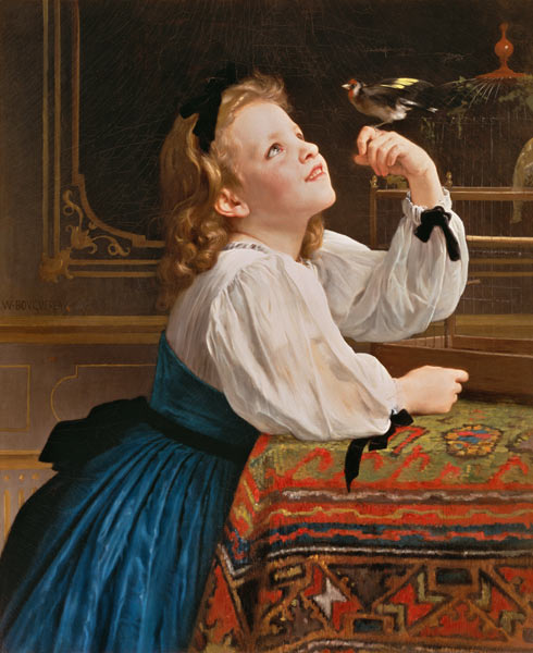 LOiseau Cheri od William Adolphe Bouguereau