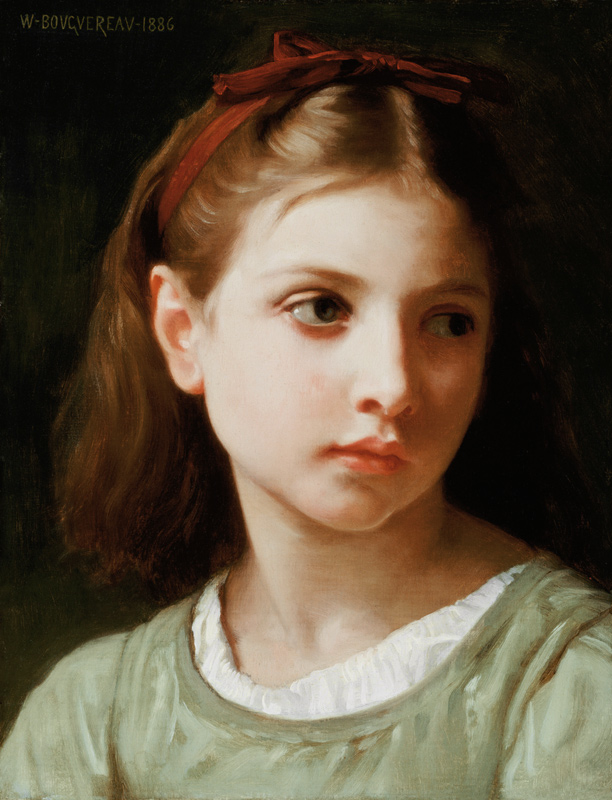 Portrét mladé dívky - busta od William Adolphe Bouguereau