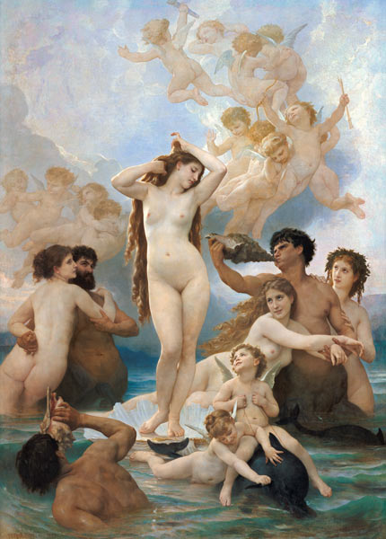The birth of Venus. od William Adolphe Bouguereau