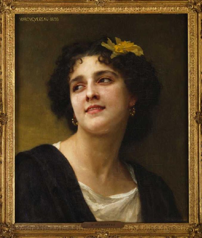 Eine dunkle Schönheit. od William Adolphe Bouguereau