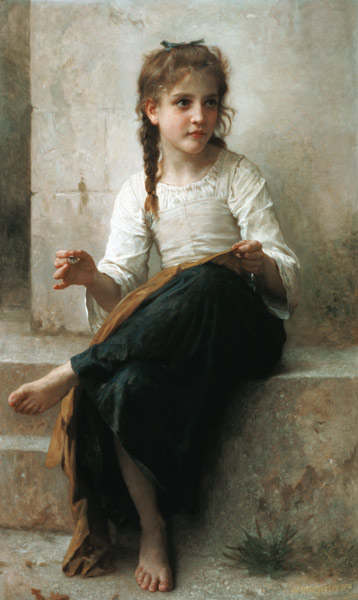 Small seamstress od William Adolphe Bouguereau