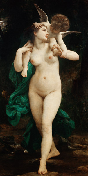 Venus und Amor. od William Adolphe Bouguereau