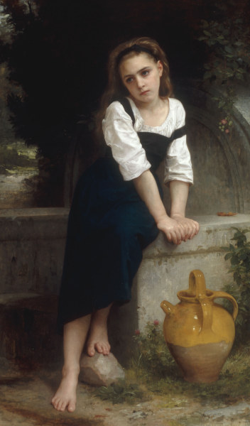 Orphan by a Spring od William Adolphe Bouguereau