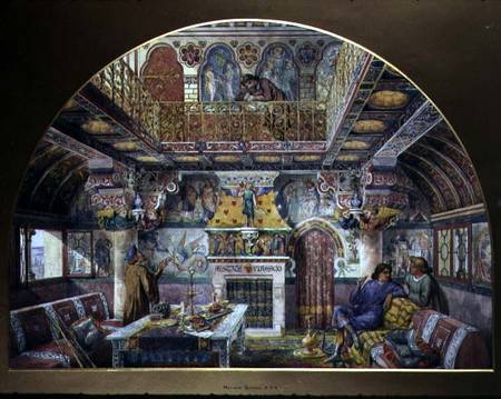Design for the Decoration of the Summer Smoking Room at Cardiff Castle od William Burges