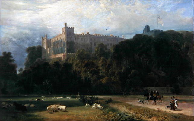 View of Arundel Castle from the south-east, 1823 (oil on canvas) od William Daniell