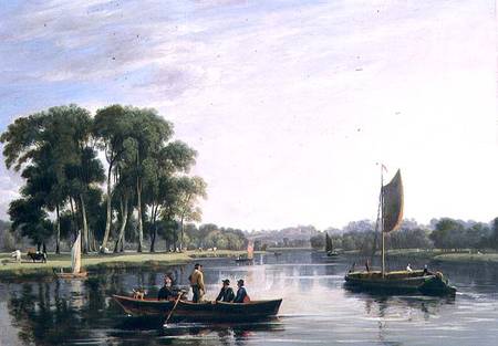 View on the Thames at Richmond od William Daniell