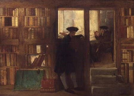 The Bibliophilist's Haunt or Creech's Bookshop od William Fettes Douglas