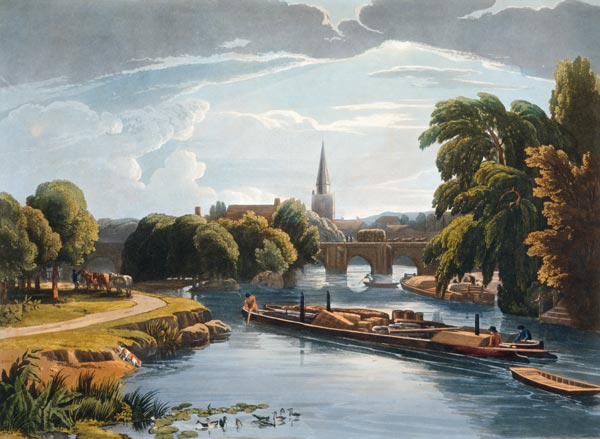Abingdon Bridge and Church od William Havell