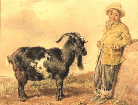 Boy and Goat od William Henry Hunt