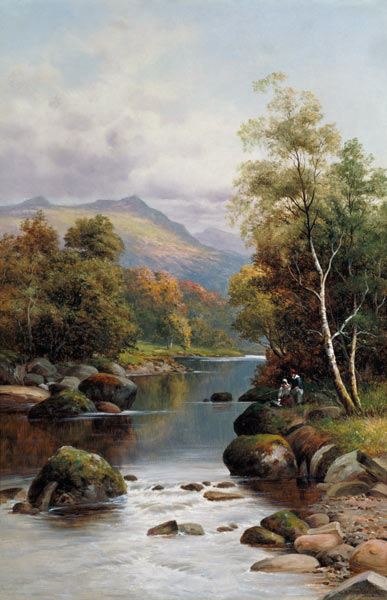 Evening on the Glaslyn, North Wales od William Henry Mander
