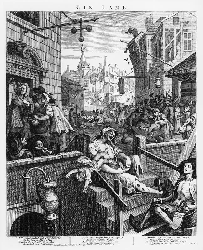 W.Hogarth, Gin Lane od William Hogarth