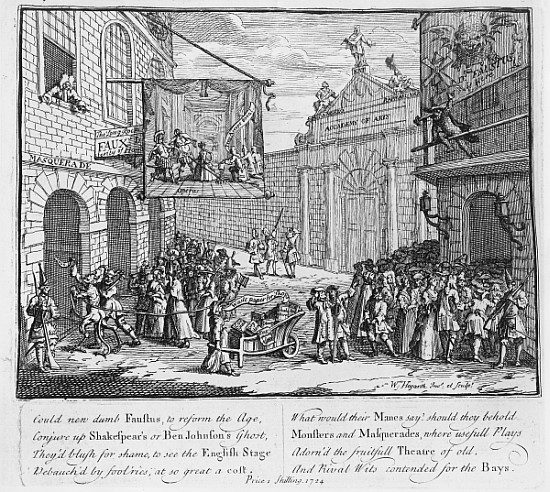 Masquerades and Operas, Burlington Gate od William Hogarth