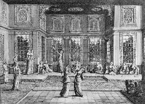 Women dancing in the Harem, from ''Voyages de Sr A. de la Motraye en Europe, Asie et Afrique'', publ