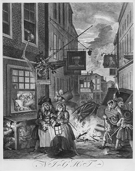 Times of the Day, Night od William Hogarth