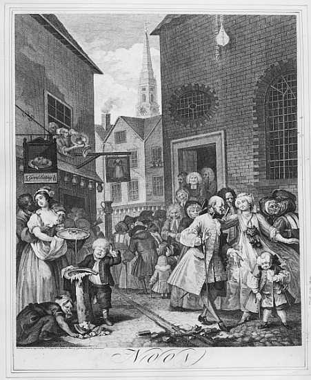 Times of the Day, Noon od William Hogarth