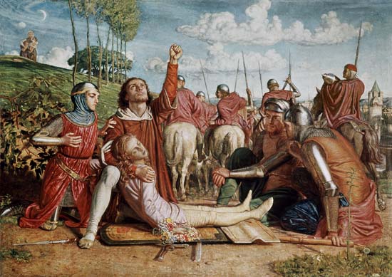 Rienzi Vowing to Obtain Justice for the Death of his Young Brother, Slain in a Skirmish between the od William Holman Hunt