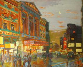 London Night (oil on board) 