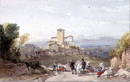 Strada di Aquila, Abruzzi od William Leighton Leitch