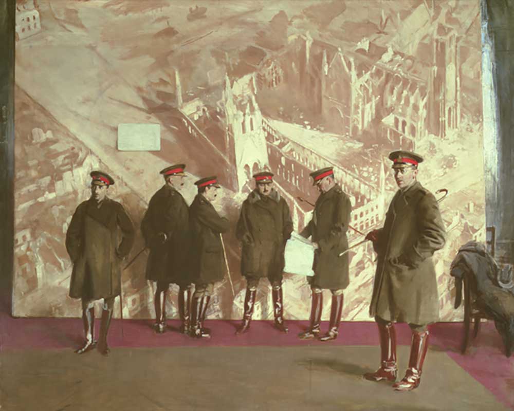 Canadian Headquarters Staff, 1918 od William Nicholson
