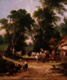 Village Scene with Figures