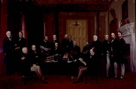 Gladstone's First Cabinet od William u. Henry Barraud
