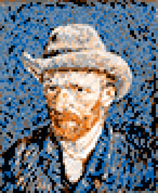 Vincent van Gogh Self-portrait 3 od Wim Heesakkers