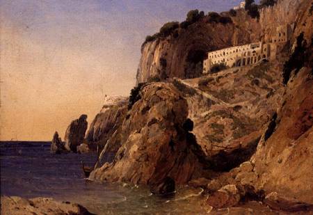 A Monastery on the Amalfi Coastline od W.J. Linton