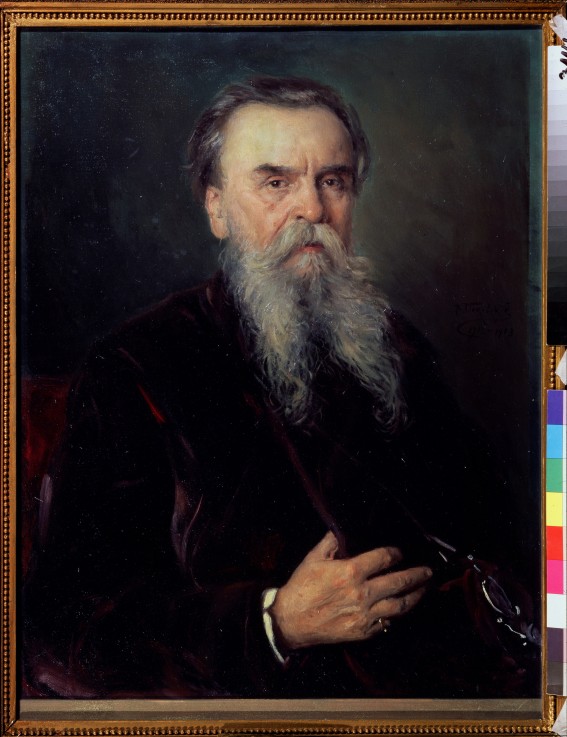 Portrait of the collector Ivan Tsvetkov (1845-1917) od Wladimir Jegorowitsch Makowski