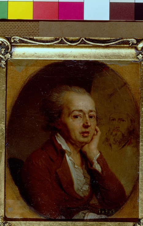 Portrait of the artist Dimitri Levitsky (1735-1822) od Wladimir Lukitsch Borowikowski